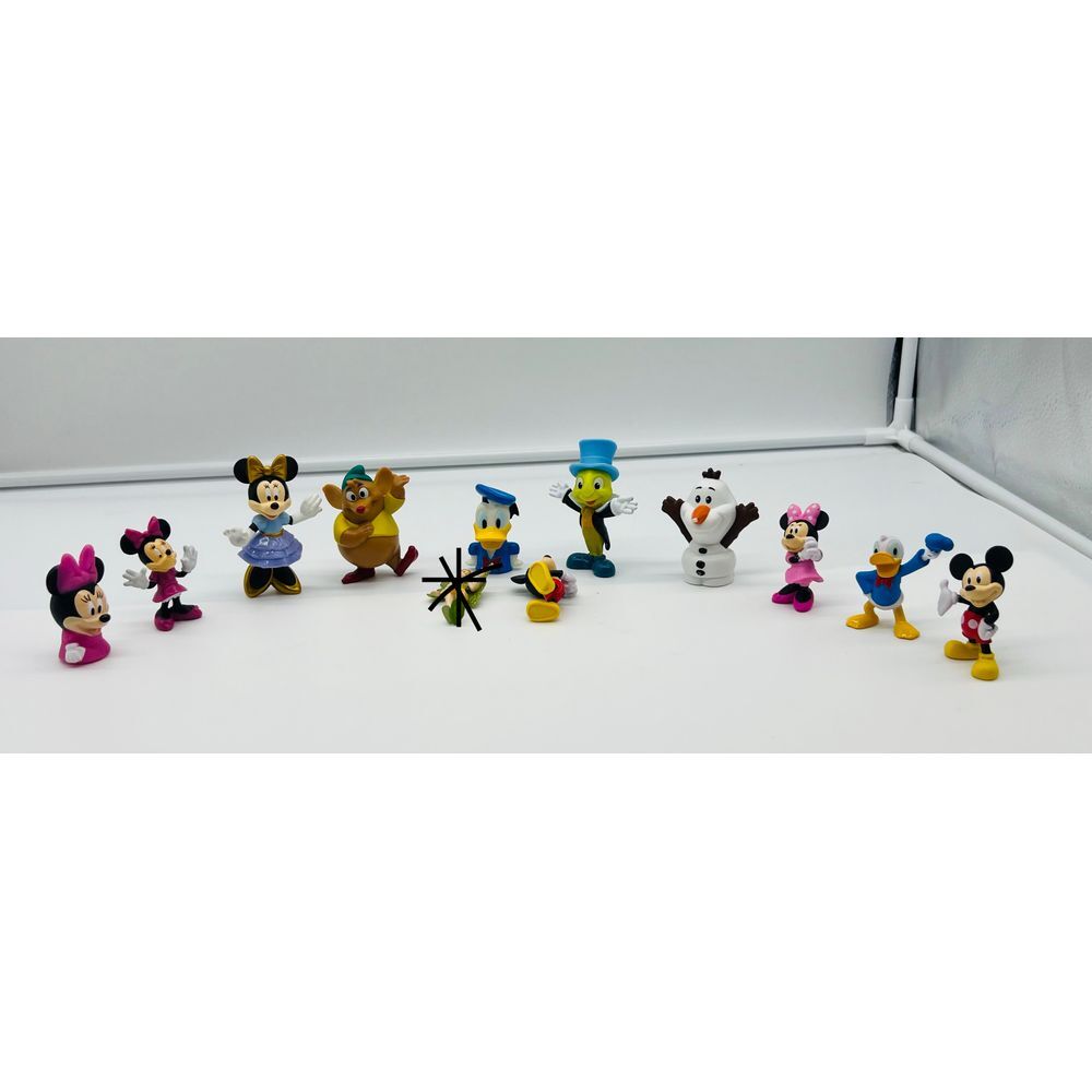 Disney Mini Toys Lot Figurines Minnie Mickey Donald Duck Olaf‎ Jiminy Cricket